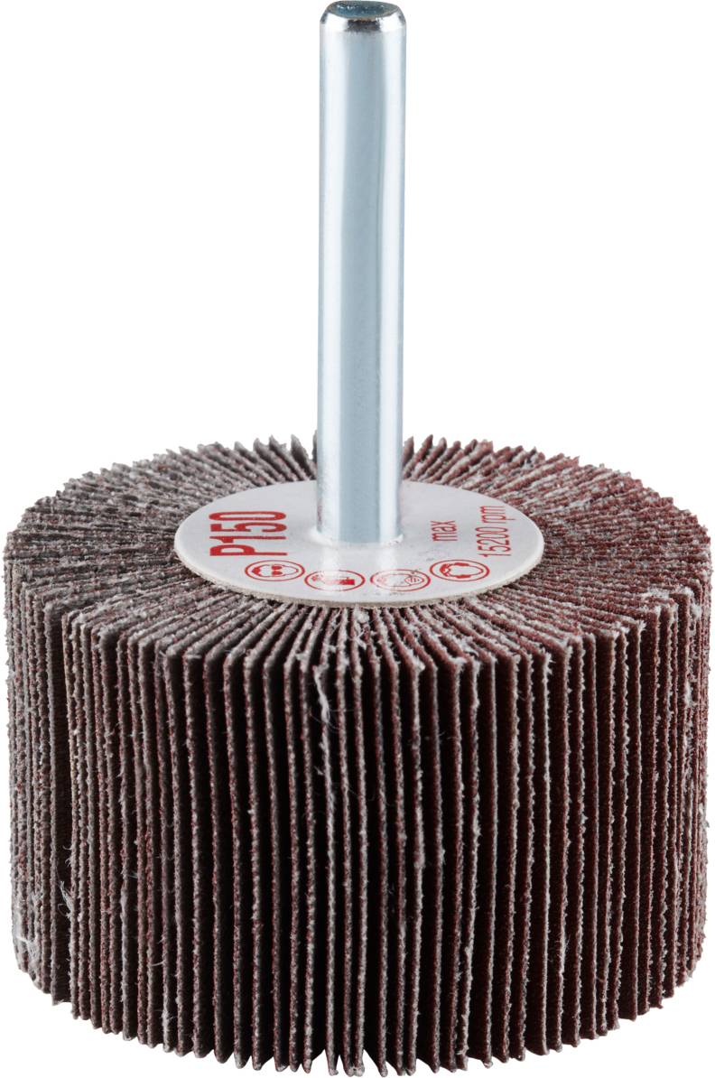 Schleifmop mit zylindrischem Stab.