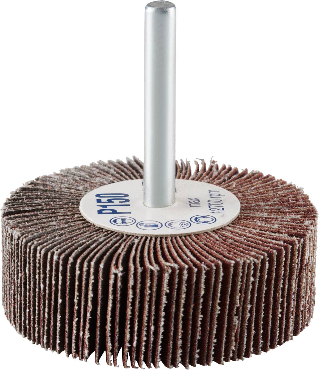 Rhodius 305151 FS, 10 Stück Fächerschleifer 60 x 20 x 6,0 mm, Korn 150, TOPline, für Edelstahl, Stahl, Holz 10St.