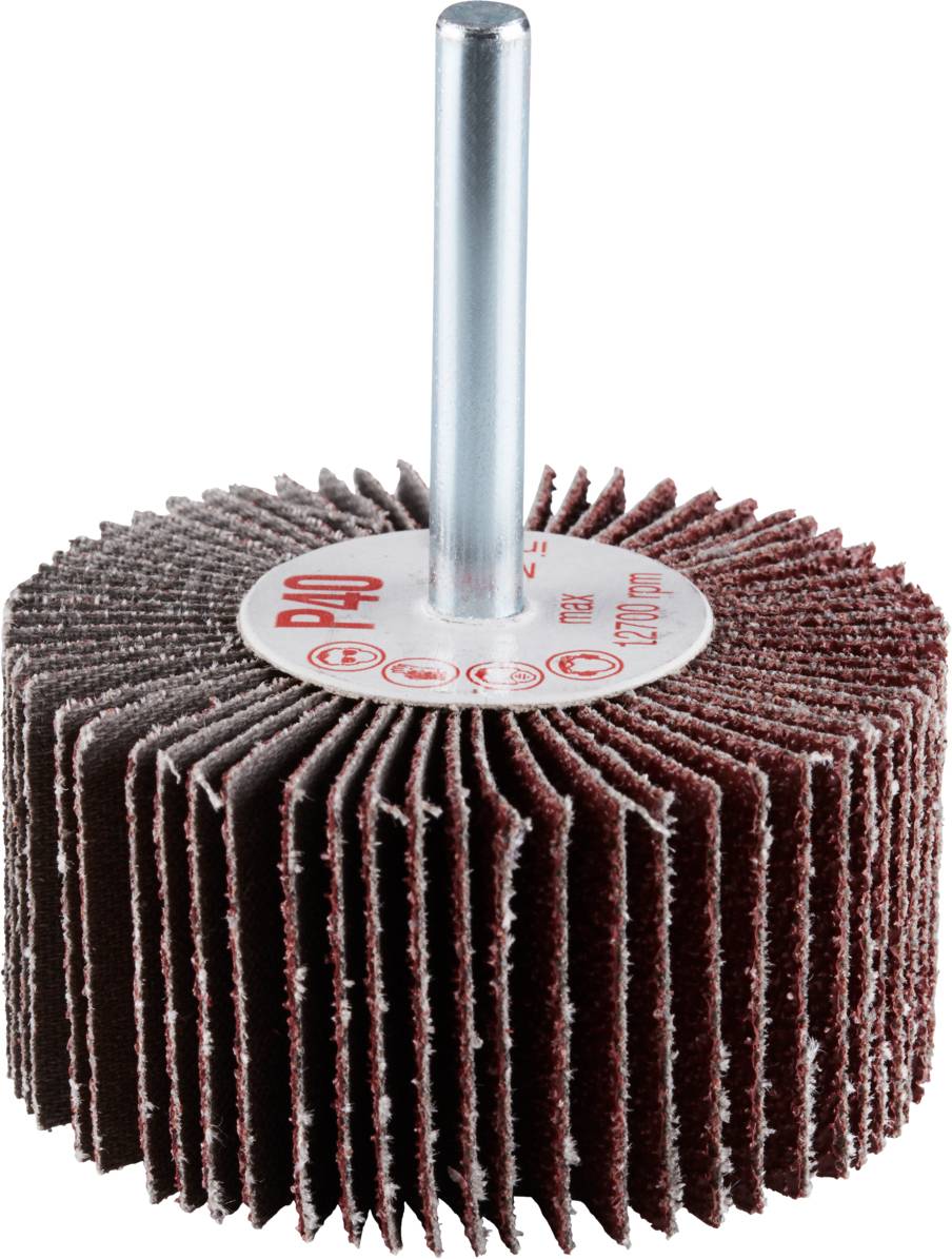 Rhodius 305491 FS, 10 Stück Fächerschleifer 60 x 30 x 6,0 mm, Korn 40, TOPline, für Edelstahl, Stahl, Holz 10St.