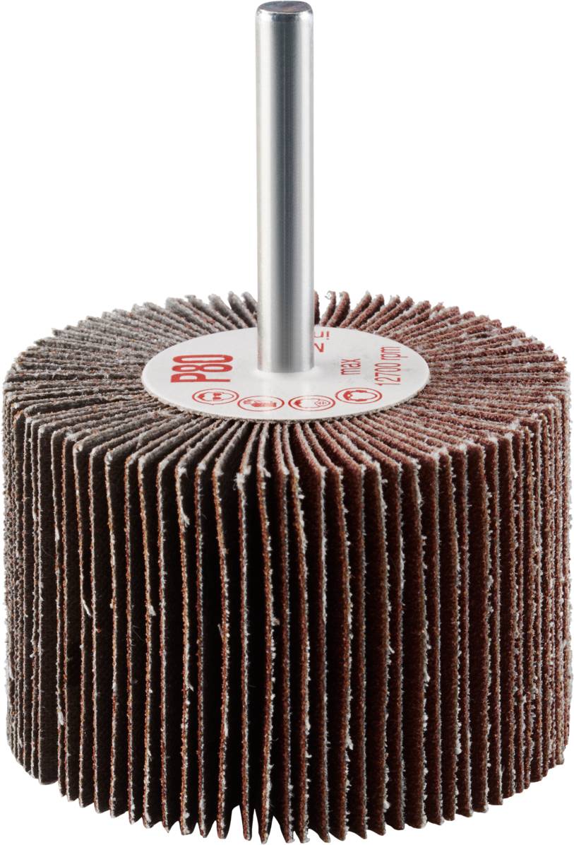 Rhodius 305494 FS, 10 Stück Fächerschleifer 60 x 40 x 6,0 mm, Korn 80, TOPline, für Edelstahl, Stahl, Holz 10St.