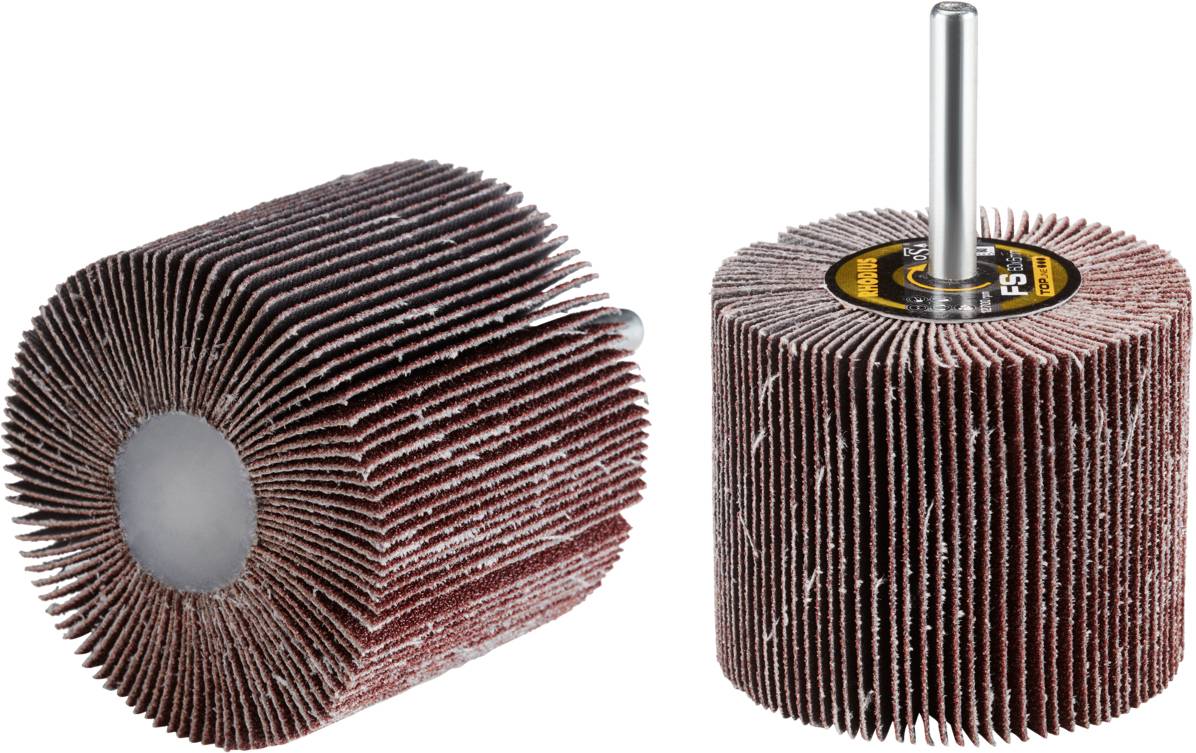 Rhodius 305159 FS, 10 Stück Fächerschleifer 60 x 50 x 6,0 mm, Korn 80, TOPline, für Edelstahl, Stahl, Holz 10St.