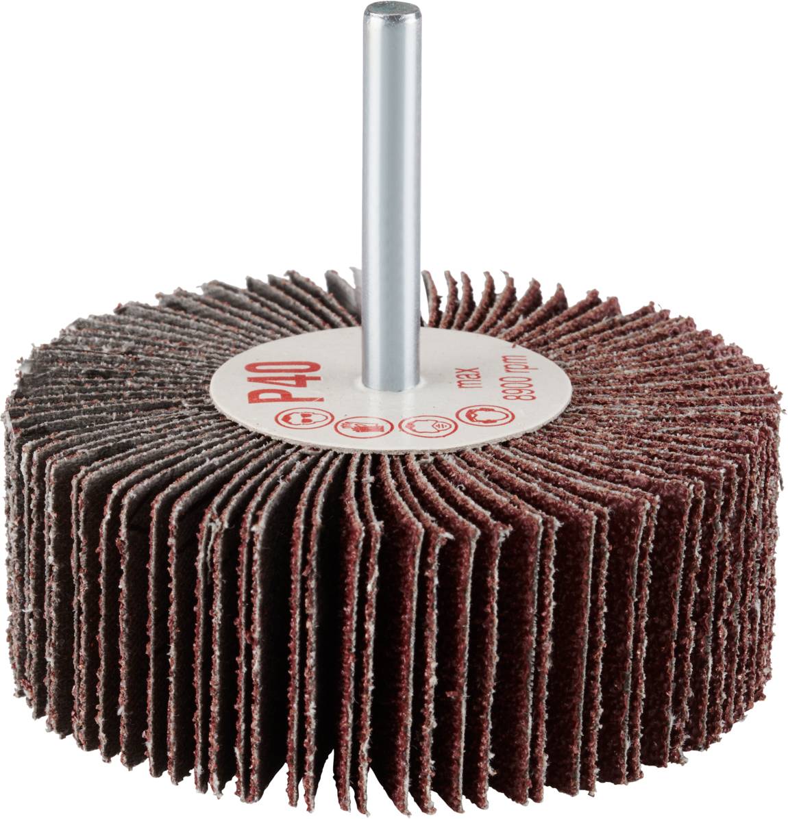 Rhodius 305498 FS, 10 Stück Fächerschleifer 80 x 30 x 6,0 mm, Korn 40, TOPline, für Edelstahl, Stahl, Holz 10St.