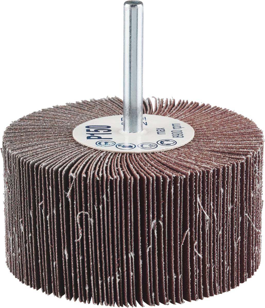 Rhodius 305171 FS, 10 Stück Fächerschleifer 80 x 40 x 6,0 mm, Korn 150, TOPline, für Edelstahl, Stahl, Holz 10St.