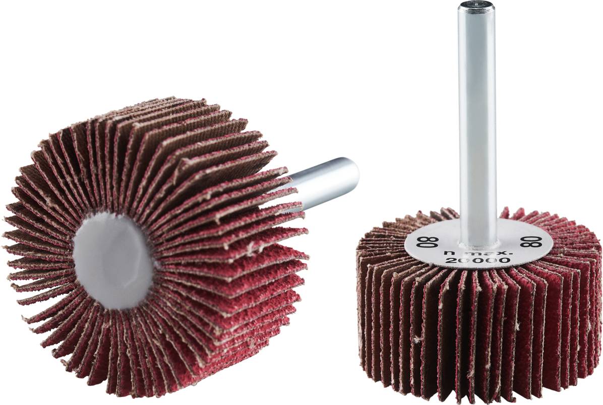 Rhodius 353309 FS K, 10 Stück Fächerschleifer 40 x 20 x 6,0 mm, Korn 80, TOPline, Made in Germany für universellen Einsatz 10St