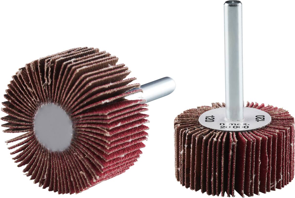 Rhodius 353310 FS K, 10 Stück Fächerschleifer 40 x 20 x 6,0 mm, Korn 120, TOPline, Made in Germany für universellen Einsatz 10 S