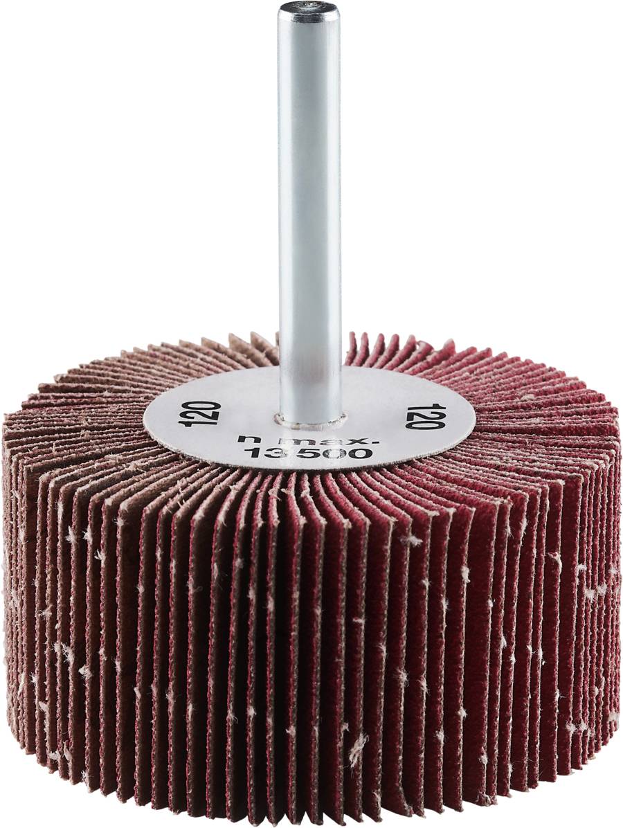 Rhodius 353313 FS K, 10 Stück Fächerschleifer 60 x 30 x 6,0 mm, Korn 120, TOPline, Made in Germany für universellen Einsatz 10 S