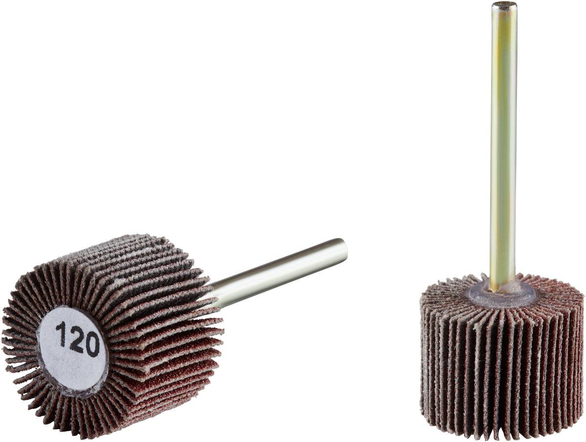 Rhodius 305112 FS MINI, 10 Stück Fächerschleifer 20 x 15 x 3,0 mm, Korn 120, TOPline, für Edelstahl, Stahl, Holz 10St.