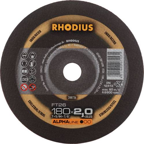 Rhodius FT26 208726 Trennscheiben-Set 25 St. Edelstahl, Stahl