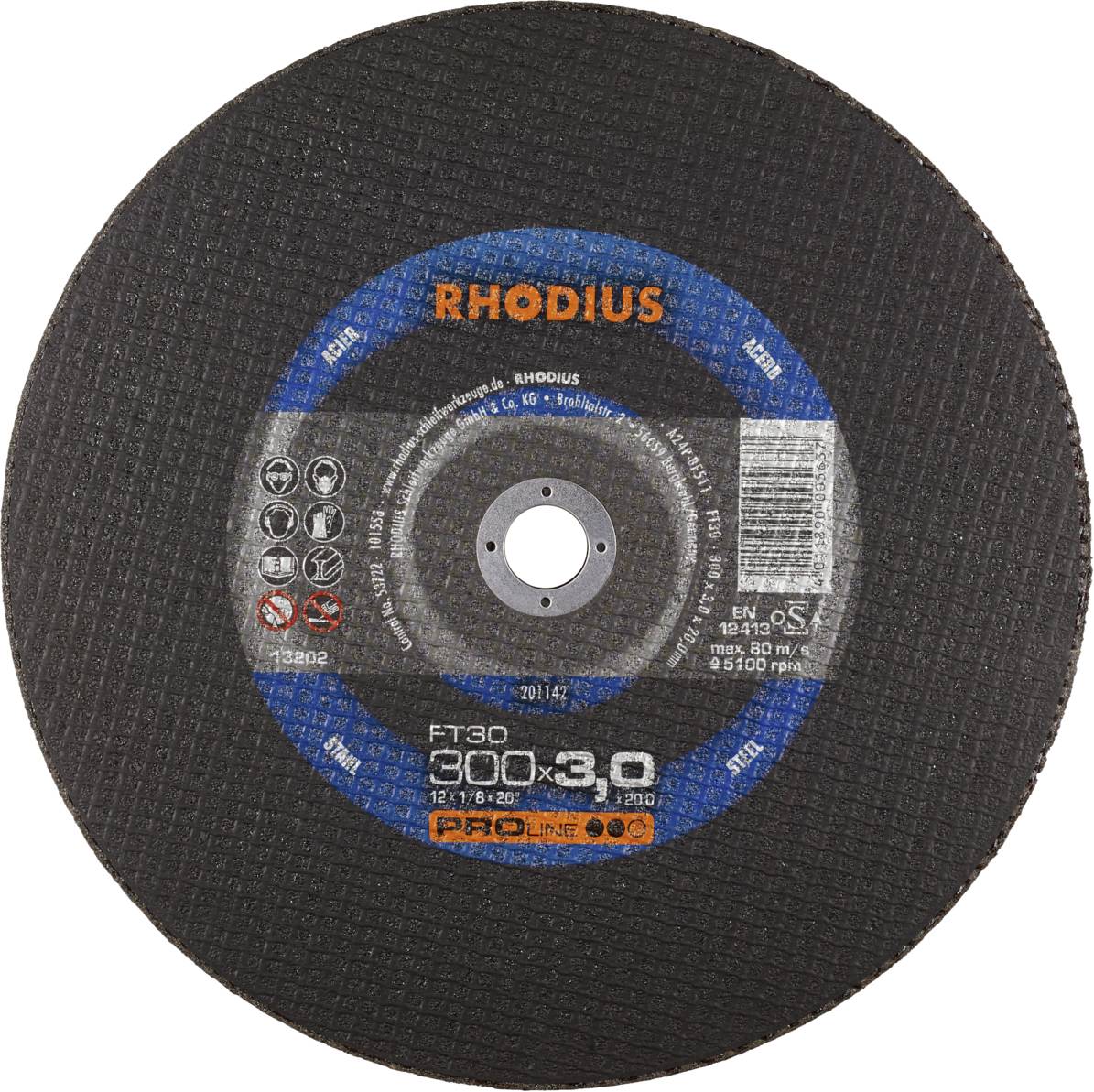 Rhodius FT30 201142 Trennscheiben-Set 25 St. Stahl