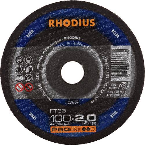 Rhodius FT33 200736 Trennscheiben-Set 25 St. Stahl