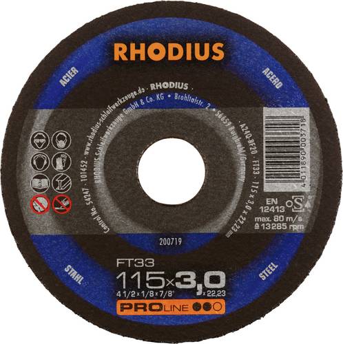 Rhodius FT33 200719 Trennscheiben-Set 25 St. Stahl