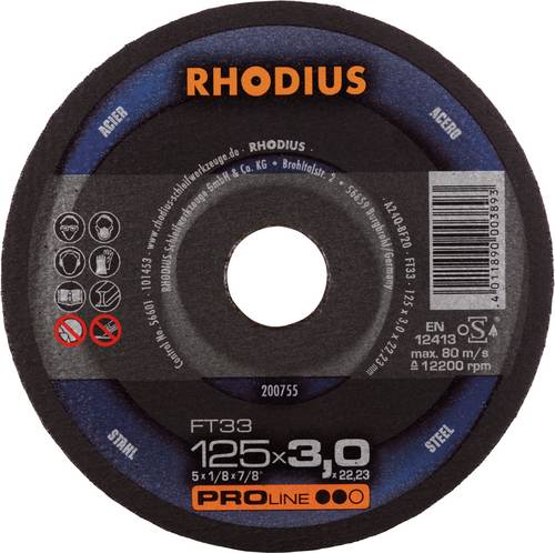 Rhodius FT33 200755 Trennscheiben-Set 25 St. Stahl