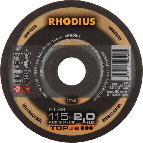 Rhodius FT38 207444 Trennscheiben-Set 25 St. Edelstahl, Stahl