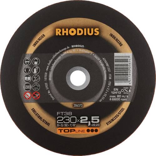Rhodius FT38 206373 Trennscheiben-Set 25 St. Edelstahl, Stahl