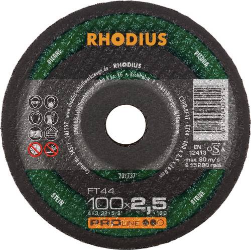 Rhodius FT44 201737 Trennscheiben-Set 25 St. Stein, NE-Metalle
