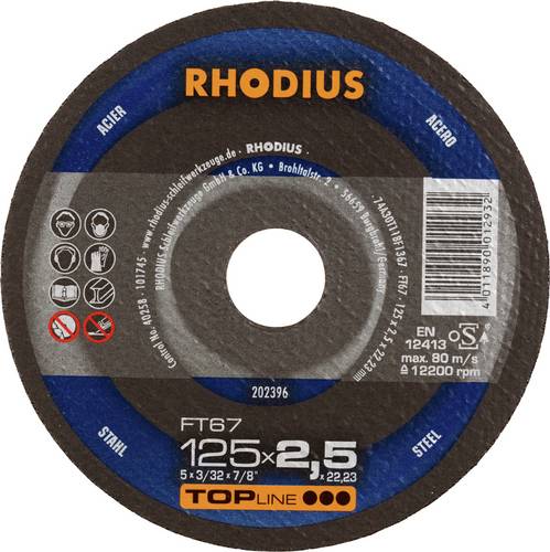 Rhodius FT67 202396 Trennscheiben-Set 25 St. Stahl