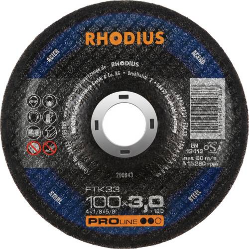 Rhodius FTK33 200843 Trennscheiben-Set 25 St. Stahl
