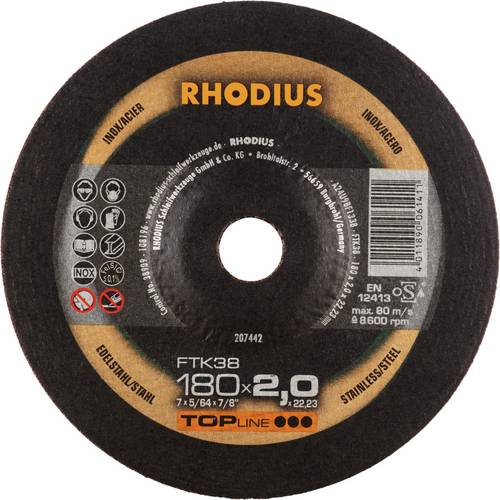 Rhodius FTK38 207442 Trennscheiben-Set 25 St. Edelstahl, Stahl