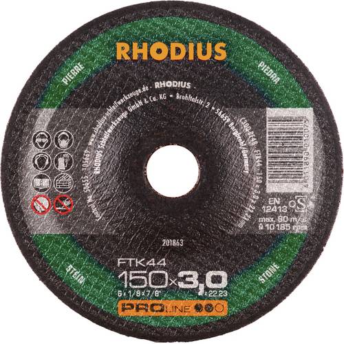 Rhodius FTK44 201863 Trennscheiben-Set 25 St. Stein, NE-Metalle