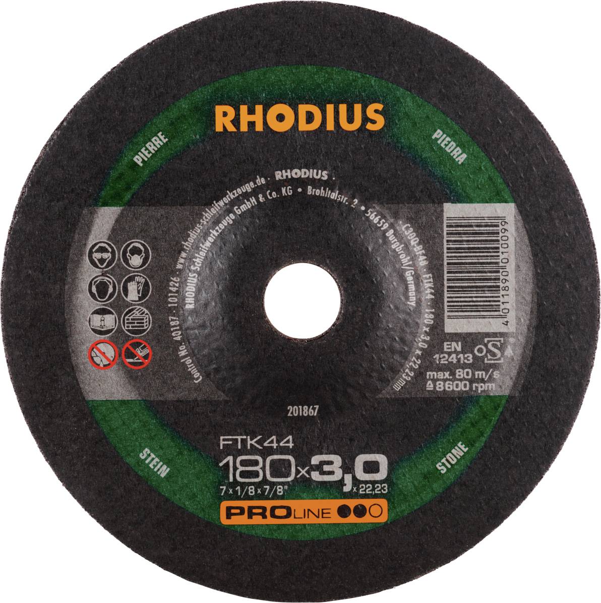 Rhodius FTK44 201867 Trennscheiben-Set 25 St. Stein, NE-Metalle