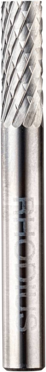 Blick auf einen metallischen Fräser mit spiralförmigem Muster, verwendet zur präzisen Materialbearbeitung in der Industrie.