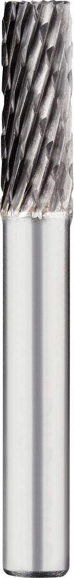 Ein Metallfräser mit spiralförmigen Schneiden, geeignet zur Bearbeitung von Materialien wie Metall und Kunststoff.