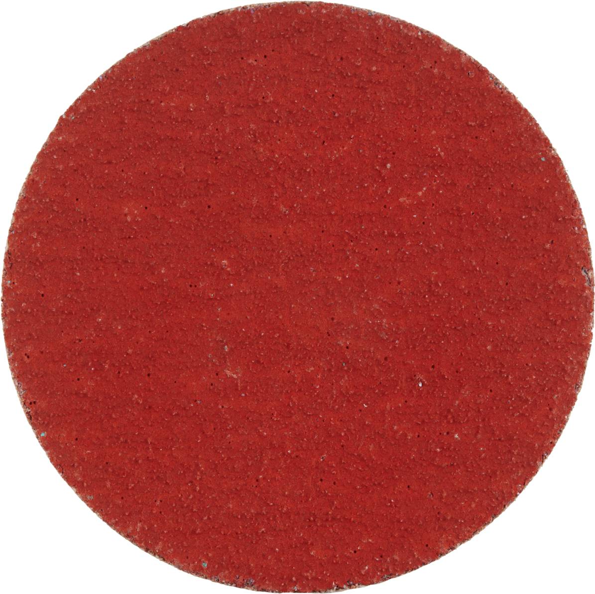 Roter, kreisförmiger Sandpapierbogen mit gleichmäßiger Körnung. Geeignet für Schleifarbeiten.