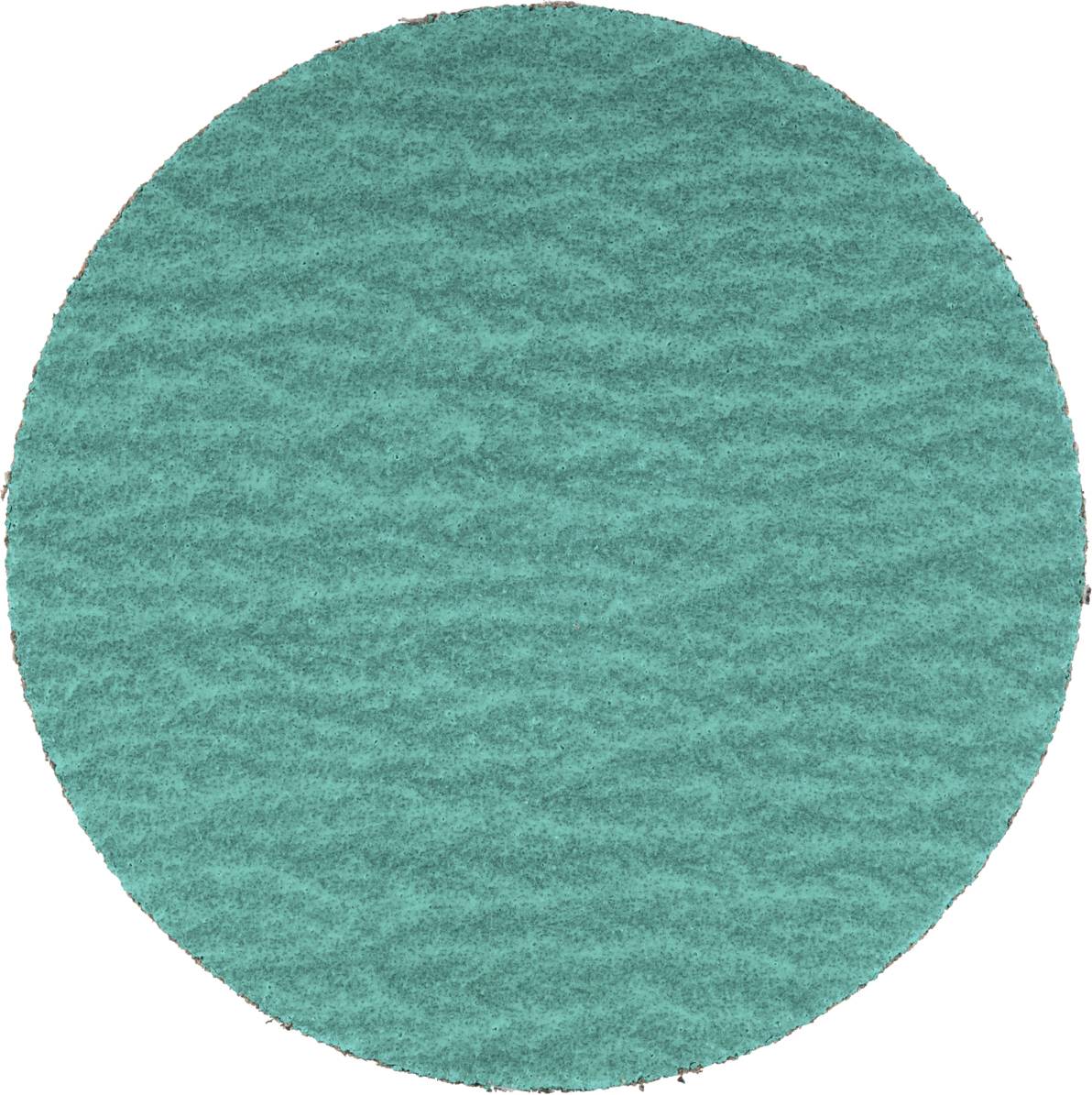 Grüne Schleifscheibe in kreisförmiger Form auf weißem Hintergrund.