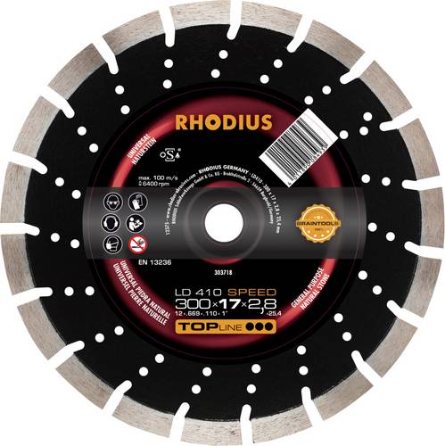 Rhodius LD410 SPEED 303718 Diamanttrennscheibe 1 St. Naturstein