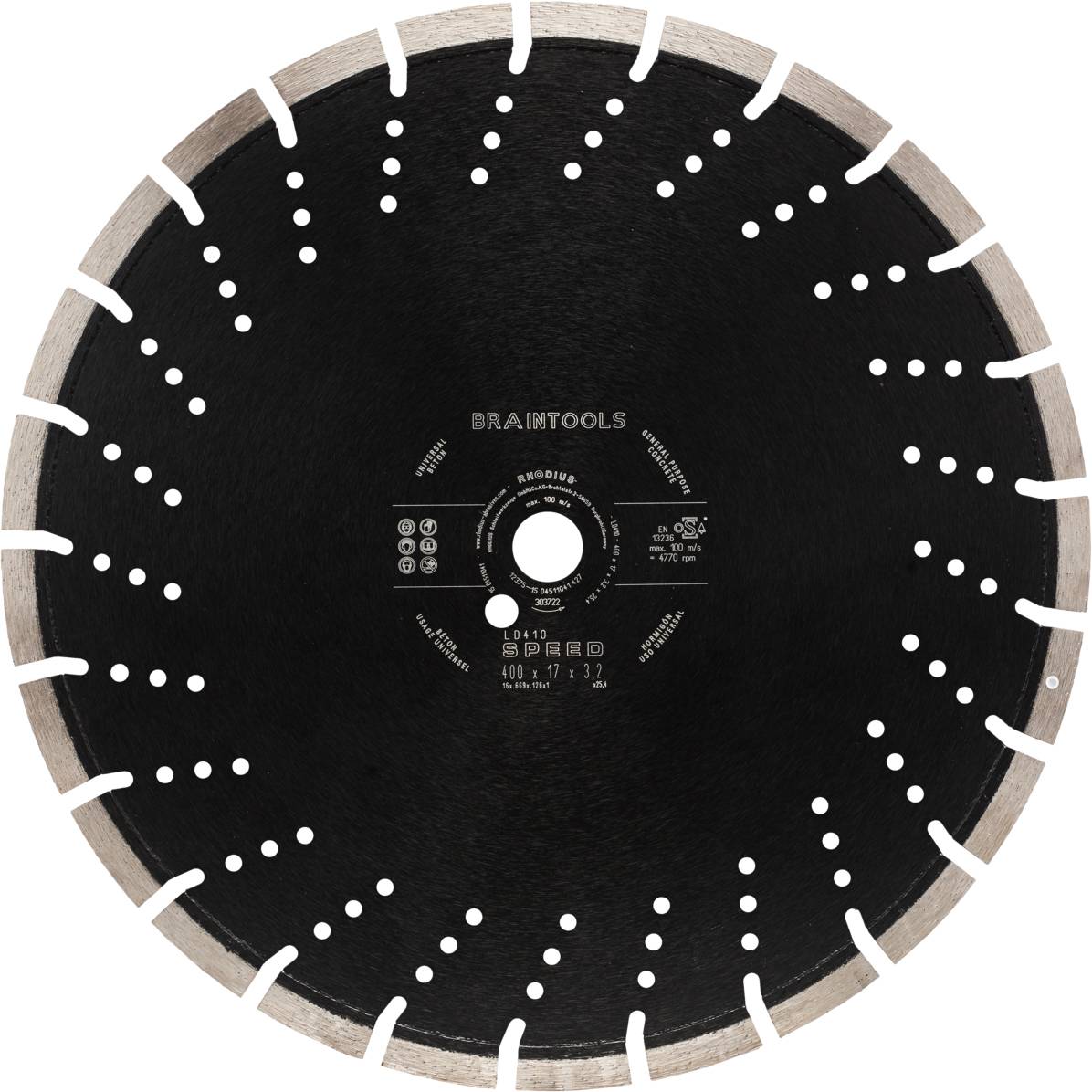 Rhodius LD410 SPEED 303722 Diamanttrennscheibe 1 St. Naturstein