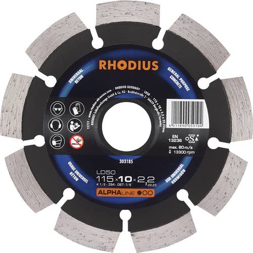 Rhodius LD50 303185 Diamanttrennscheibe 1 St. Beton