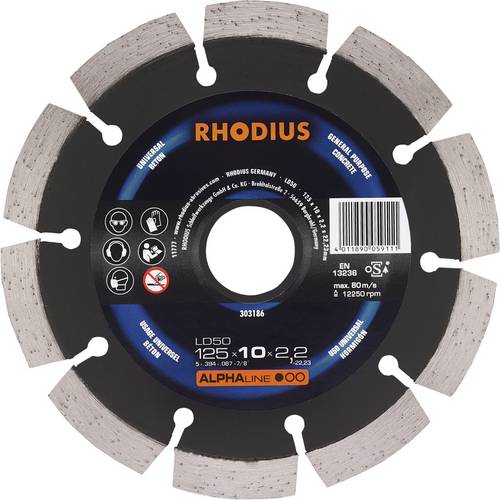 Rhodius LD50 303186 Diamanttrennscheibe 1 St. Beton