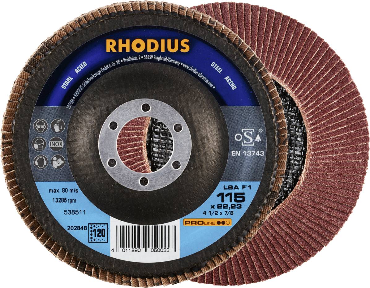 Rhodius 202848 LSA F1 Fächerschleifscheibe Stahl 10St.