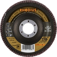 Rhodius 202680 LSZ F2 Fächerschleifscheibe Edelstahl, Stahl 10St. Rhodius 202680 LSZ F2 Fächerschleifscheibe Edelstahl, Stahl 10St.