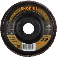Rhodius 202531 LSZ P1 Fächerschleifscheibe Edelstahl, Stahl 10St. Rhodius 202531 LSZ P1 Fächerschleifscheibe Edelstahl, Stahl 10St.