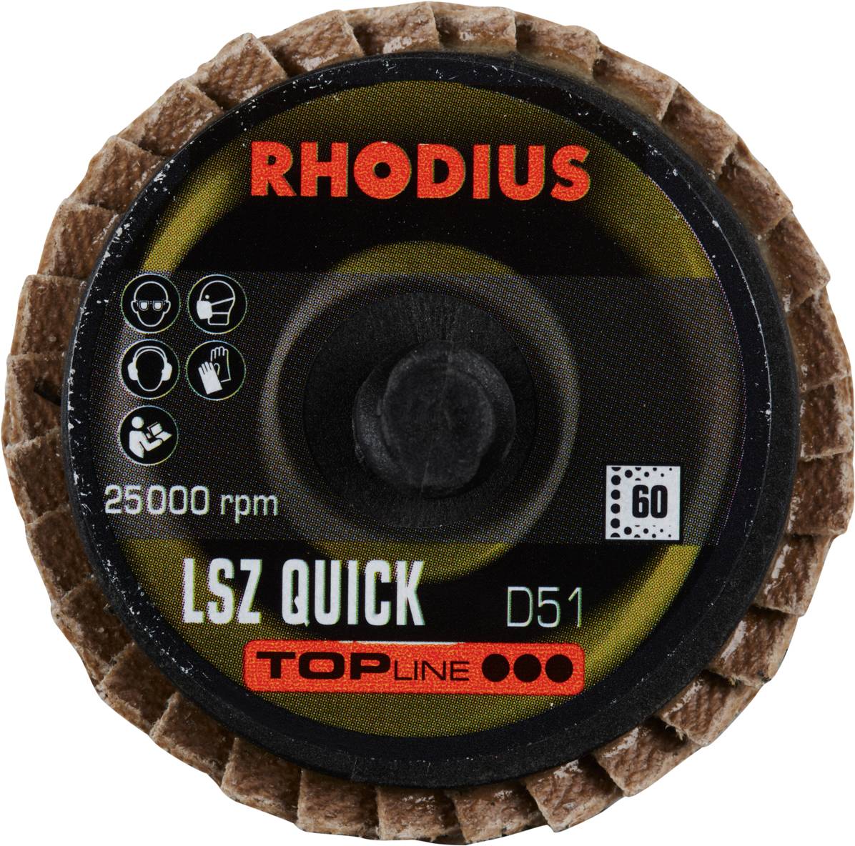 Rhodius 303931 LSZ QUICK Fächerschleifscheibe Edelstahl, Stahl, NE-Metalle 10St.