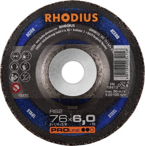 Rhodius 302038 RS2 Schruppscheibe Stahl 25 St.