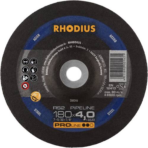 Rhodius 200246 RS2 PIPELINE Schruppscheibe Stahl 10 St.