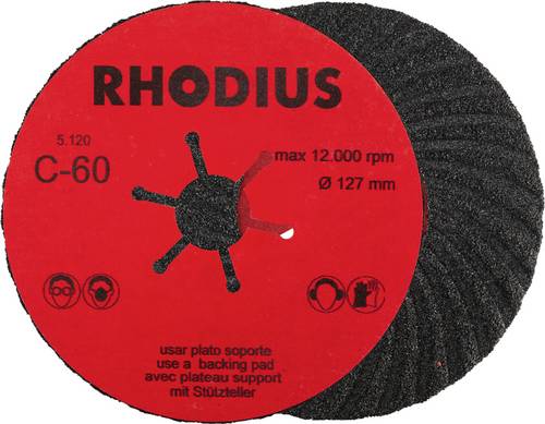 Rhodius 300479 Fiberscheibe Körnung (num)=60 25 St.