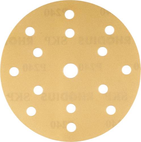 Rhodius 333215 SKP15 V, 100 Stück Klettscheibe 150 mm, Form CK 861, Korn 240, ALPHAline für