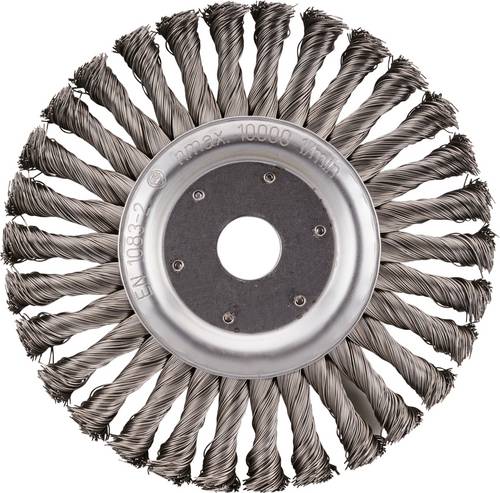 Rhodius SRBZ, 8 Stück Rundbürste 178 x 13 x 42 x 22,23 mm, gezopft, TOPline, Made in German