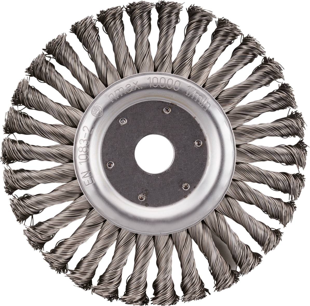 Rhodius SRBZ, 8 Stück Rundbürste 178 x 13 x 42 x 22,23 mm, gezopft, TOPline, Made in Germany, für Stahl SRBZ 353079 8St.