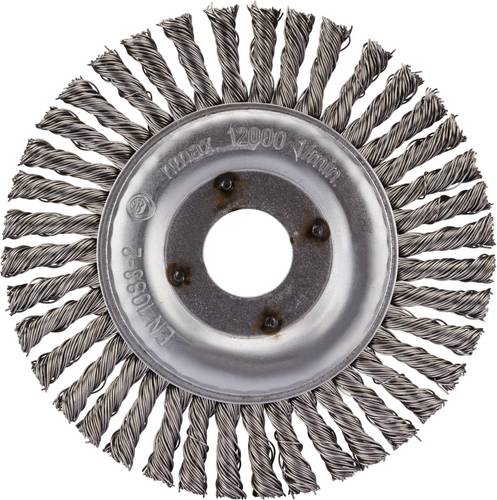Rhodius SRBZ, 10 Stück Rundbürste 125 x 6 x 25 x 22,23 mm, gezopft, TOPline, Made in German