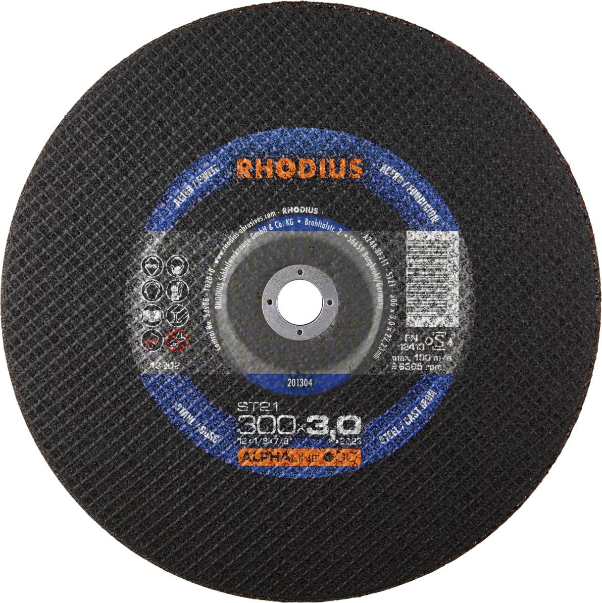Rhodius ST21 201304 Trennscheibe 10 St. Stahl, Guss