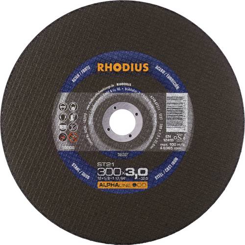 Rhodius ST21 201307 Trennscheibe 10 St. Stahl, Guss