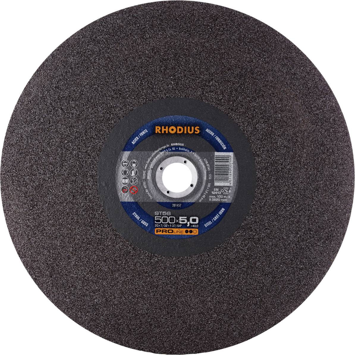 Rhodius ST56 201457 Trennscheibe 10 St. Stahl, Guss