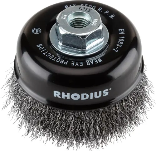 Rhodius STBW, Topfbürste 100 x 30 x M14, gewellt, PROline, für Stahl STBW 353018 1 St.