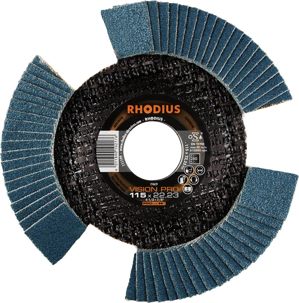 Rhodius 210639 VISION PRO Fächerschleifscheibe 10St.