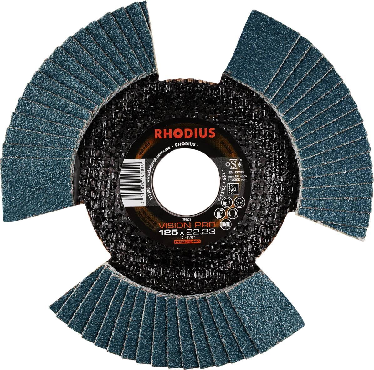 Rhodius 210632 VISION PRO Fächerschleifscheibe 10St.