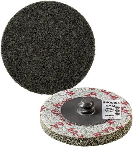 Rhodius 305288 VKS QUICK, 10 Stück Schleifvlies 51 mm, 6A-medium, TOPline, für Edelstahl, S